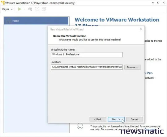 Cómo crear una máquina virtual de Windows 11 usando VMware Workstation Player - General | Imagen 5 Newsmatic