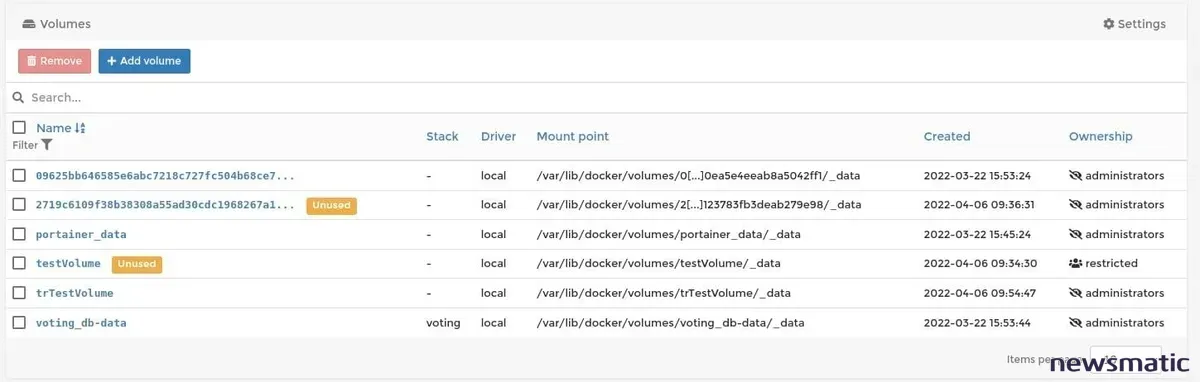 Cómo crear y gestionar volúmenes de Docker con Portainer - Software | Imagen 2 Newsmatic