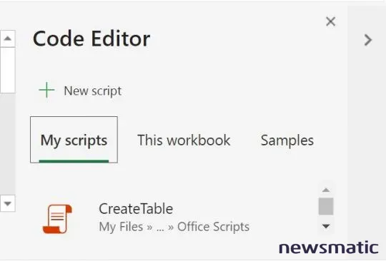 Automatiza tareas en Excel para la web con Office Scripts - Software | Imagen 2 Newsmatic