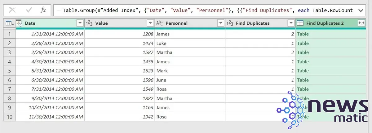 Cómo encontrar duplicados en Excel utilizando Power Query - Software | Imagen 6 Newsmatic