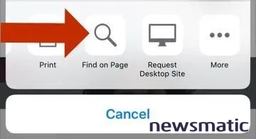 Cómo buscar texto en una página web en Safari para iPhone - Móvil | Imagen 4 Newsmatic