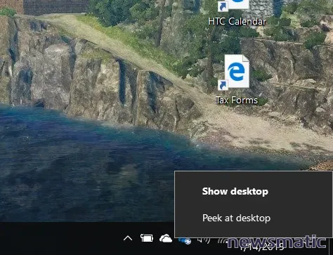 Cómo encontrar y usar el botón Mostrar escritorio en Windows 10 - Software | Imagen 2 Newsmatic