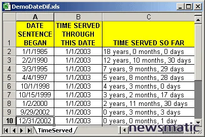 Cómo calcular la duración de una estancia en Excel - Software | Imagen 1 Newsmatic