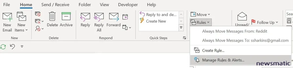 Cómo enviar una copia de un correo electrónico en Outlook automáticamente - Software | Imagen 2 Newsmatic