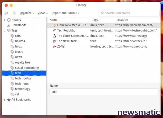 Cómo usar el sistema de etiquetas de Firefox para organizar tus marcadores - Software | Imagen 4 Newsmatic