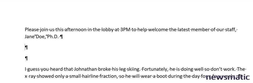 Cómo mantener el texto junto en Microsoft Word: Insertar caracteres que no se rompen - Software | Imagen 6 Newsmatic