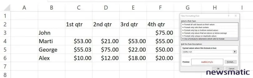 Cómo aplicar formato condicional en Excel: una regla que funciona para valores - Software | Imagen 1 Newsmatic