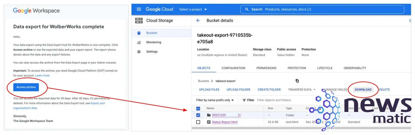 Cómo exportar y preservar datos sensibles en Google Workspace - Nube | Imagen 6 Newsmatic
