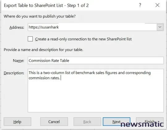 Cómo exportar una tabla de Excel a una lista de SharePoint - Software | Imagen 3 Newsmatic