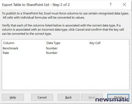 Cómo exportar una tabla de Excel a una lista de SharePoint - Software | Imagen 4 Newsmatic