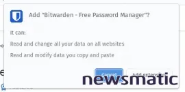 Cómo instalar y usar el plugin de Bitwarden en Chrome - Software | Imagen 2 Newsmatic