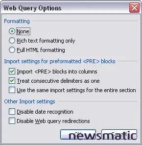 Cómo crear una consulta web en Excel para obtener datos de un sitio web - Gestión de proyectos | Imagen 5 Newsmatic