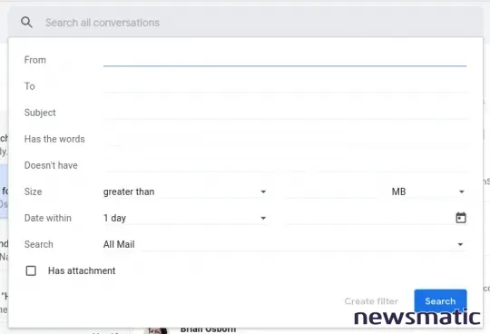 Cómo crear filtros de búsqueda en Gmail para organizar tus correos electrónicos - CXO | Imagen 2 Newsmatic