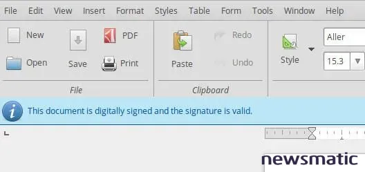 Cómo firmar documentos en LibreOffice 6 con PGP - Seguridad | Imagen 1 Newsmatic