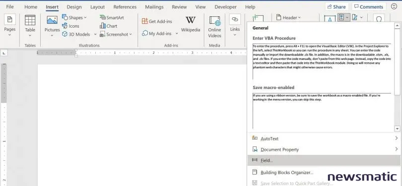 3 formas de insertar un campo de Word: guía completa y fácil - Software | Imagen 1 Newsmatic