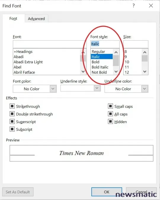 Cómo aplicar formato de itálicas a un texto específico en Microsoft Word - Software | Imagen 5 Newsmatic