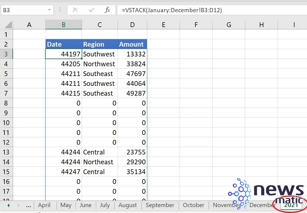 Cómo utilizar la función VSTACK() de Excel para combinar datos en una sola lista - Software | Imagen 6 Newsmatic