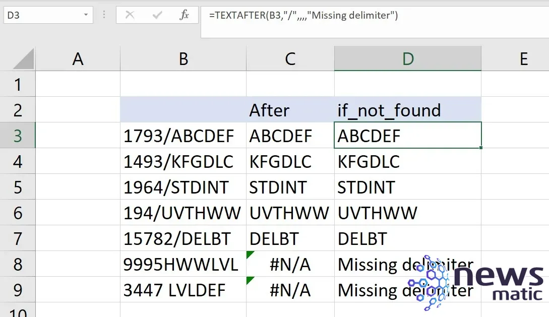 Aprovecha al máximo las funciones TEXTODESPUÉS() y TEXTOANTES() en Microsoft Excel - Software | Imagen 4 Newsmatic