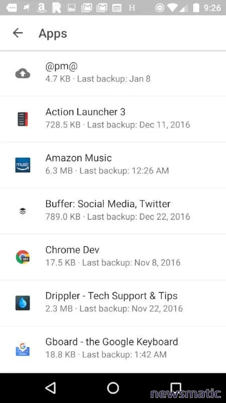 C&oacute;mo gestionar y eliminar las copias de seguridad en Google Drive para Android - M&oacute;vil | Imagen 5 Newsmatic