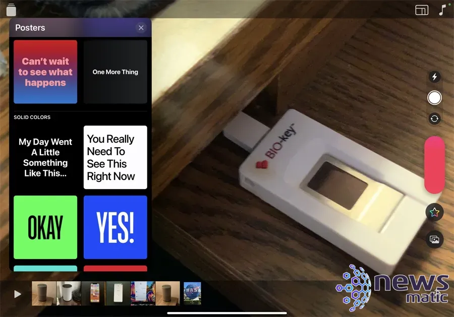 Cómo grabar y editar videos rápidos de negocios con Apple Clips - Software | Imagen 3 Newsmatic