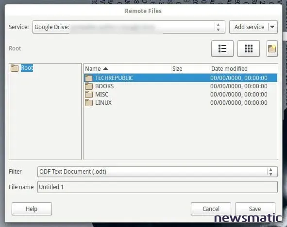 Cómo guardar archivos de LibreOffice directamente en Google Drive - Nube | Imagen 3 Newsmatic