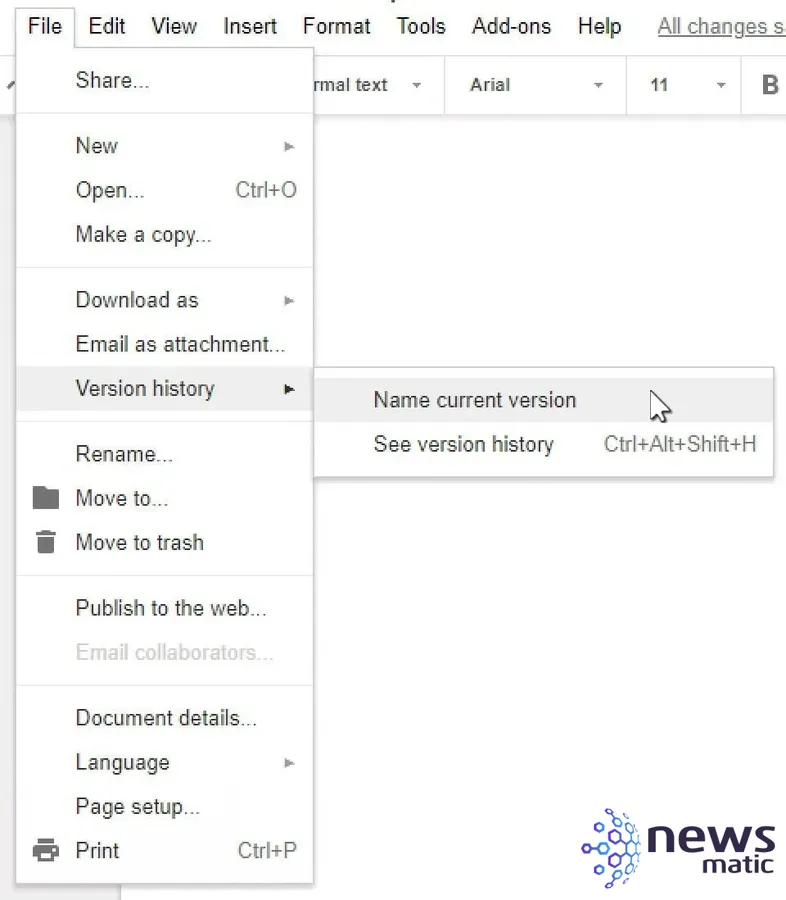 5 consejos para gestionar las versiones de archivos en Google Docs - Software | Imagen 2 Newsmatic