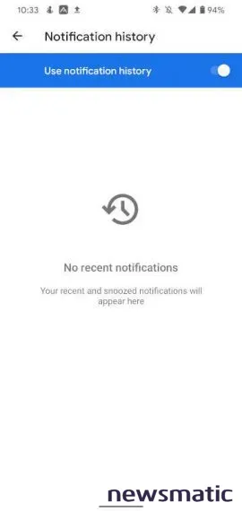 Cómo habilitar el historial de notificaciones en Android 11 - Móvil | Imagen 3 Newsmatic