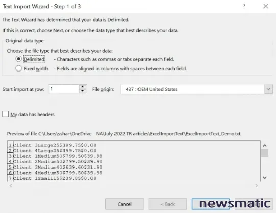 Cómo abrir un archivo .txt o .csv en Microsoft Excel - Software | Imagen 2 Newsmatic