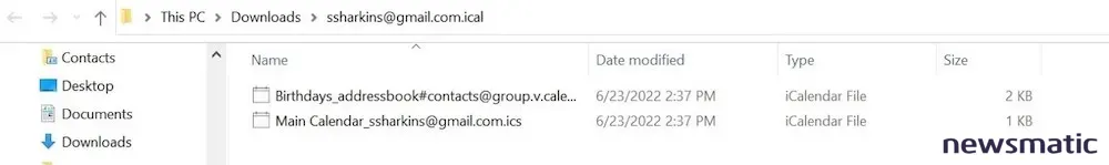 Cómo importar archivos de Google Calendar en Microsoft Outlook - Software | Imagen 2 Newsmatic