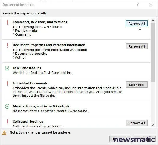 Cómo inspeccionar y preparar tu documento de Microsoft Word para compartirlo - Software | Imagen 3 Newsmatic