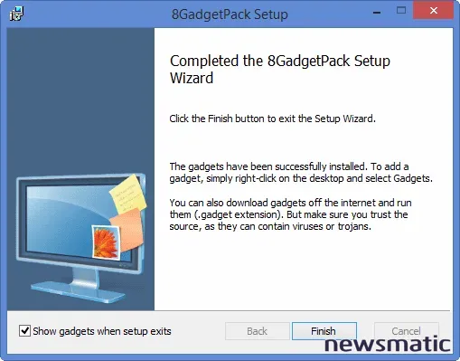 Cómo instalar y usar gadgets de escritorio en Windows 8.x - Microsoft | Imagen 3 Newsmatic