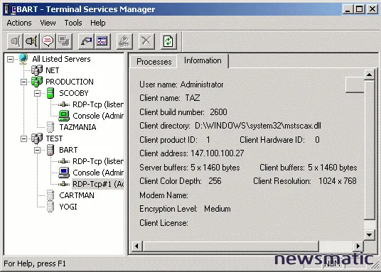 Cómo administrar Microsoft Windows 2000 Terminal Services y solucionar problemas - Hardware | Imagen 2 Newsmatic