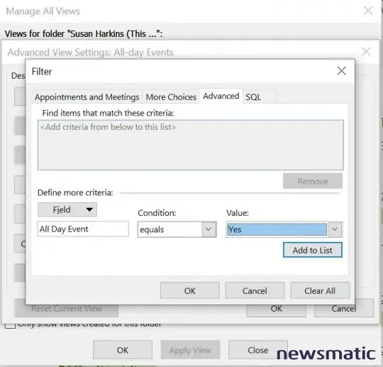 Cómo personalizar la vista de eventos en el calendario de Microsoft Outlook - Software | Imagen 2 Newsmatic
