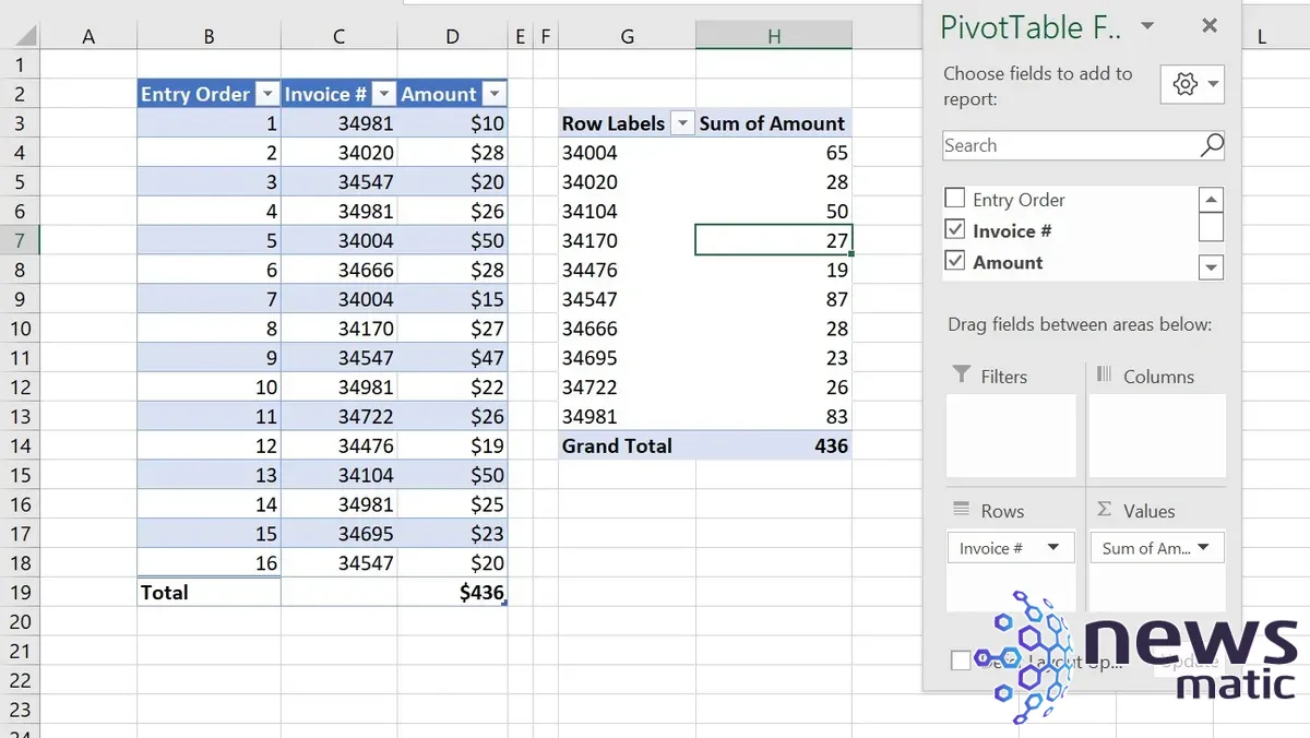 Cómo crear un grupo de PivotTable en Excel y mostrar los detalles agrupados - Software | Imagen 3 Newsmatic