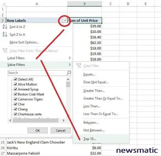 Cómo resaltar los valores principales en una hoja de Microsoft Excel - Software | Imagen 2 Newsmatic