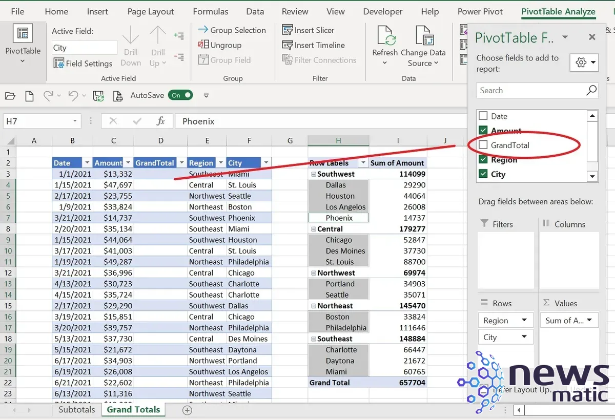 Cómo agregar múltiples filas de totales generales en una tabla dinámica de Microsoft Excel - Software | Imagen 4 Newsmatic