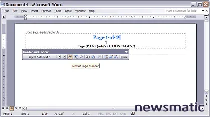 Cómo numerar páginas en Microsoft Word por secciones - Software | Imagen 2 Newsmatic