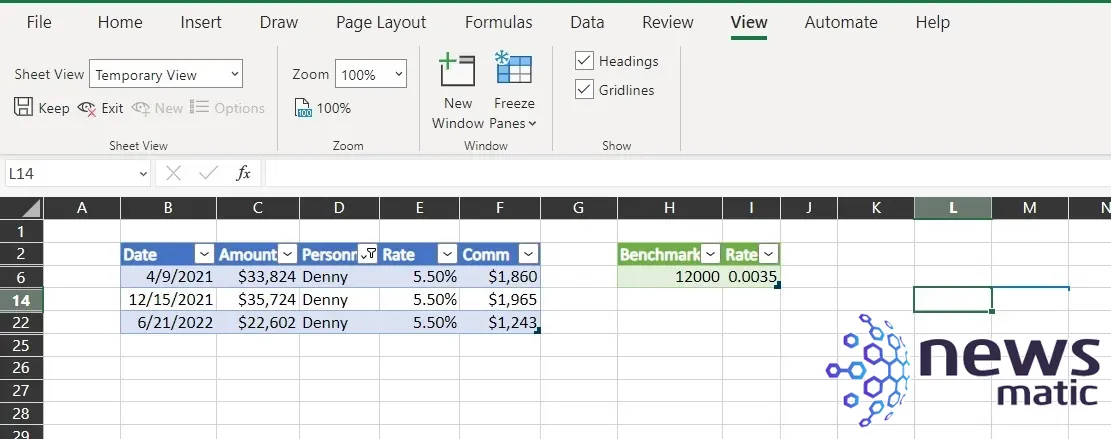 Cómo utilizar la vista de hoja para una colaboración más flexible en Excel - Software | Imagen 4 Newsmatic