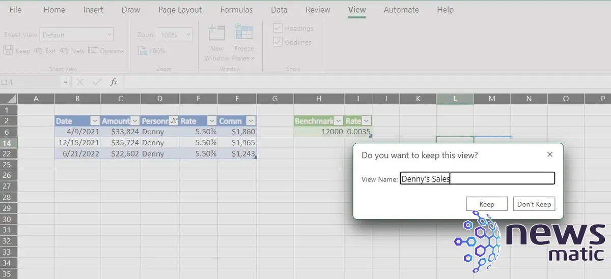 Cómo utilizar la vista de hoja para una colaboración más flexible en Excel - Software | Imagen 5 Newsmatic