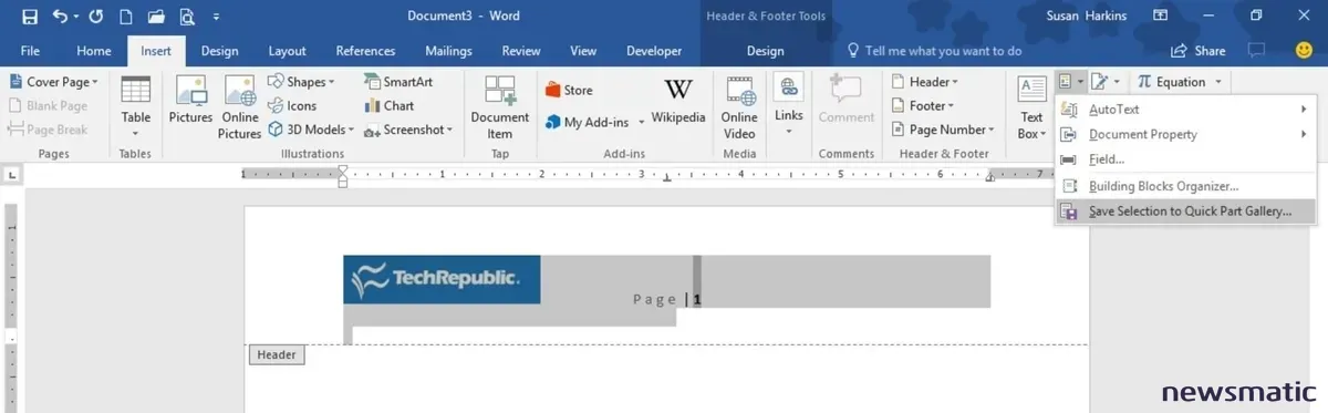 Cómo agregar encabezados personalizados a la galería de encabezados en Word - Software | Imagen 1 Newsmatic