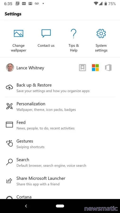 Cómo personalizar la pantalla de inicio en tu teléfono Android con Microsoft Launcher - Móvil | Imagen 5 Newsmatic