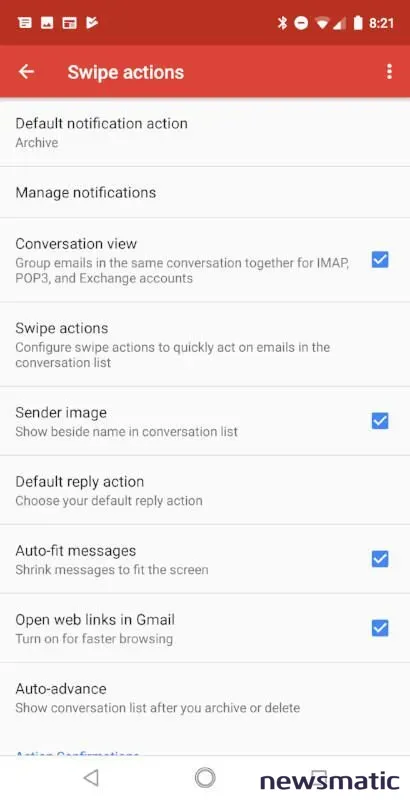 Cómo personalizar las acciones de deslizamiento en la aplicación Gmail - Software | Imagen 1 Newsmatic
