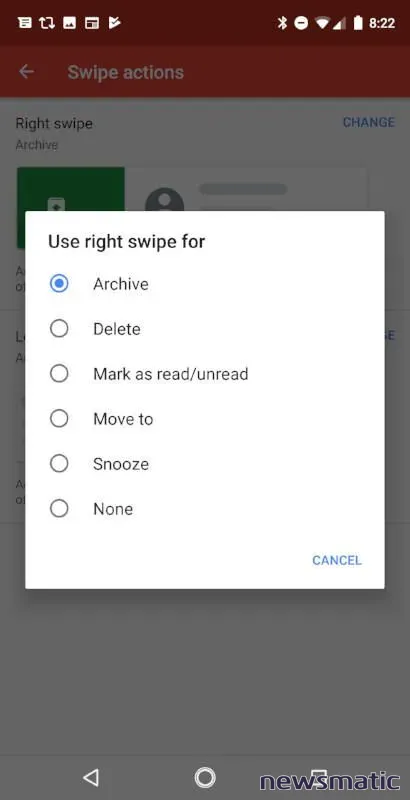 Cómo personalizar las acciones de deslizamiento en la aplicación Gmail - Software | Imagen 3 Newsmatic