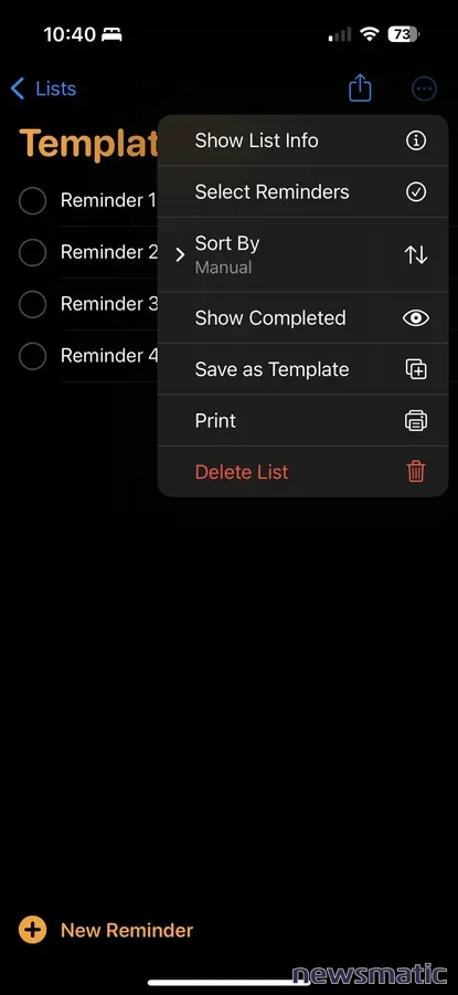 Optimiza tu tiempo con plantillas para tareas recurrentes en iOS 16 Recordatorios - General | Imagen 2 Newsmatic