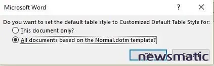 Cómo cambiar el estilo predeterminado de las tablas en Word y usar Quick Tables - Software | Imagen 4 Newsmatic