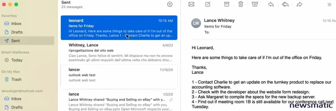Cómo programar y cancelar el envío de correos electrónicos en macOS Ventura - Móvil | Imagen 6 Newsmatic