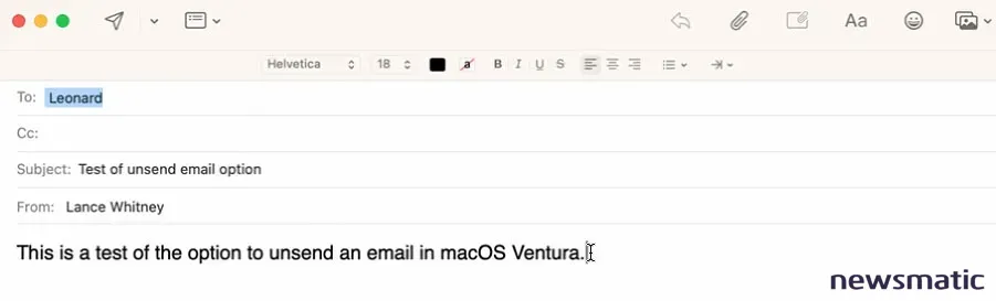 Cómo programar y cancelar el envío de correos electrónicos en macOS Ventura - Móvil | Imagen 8 Newsmatic
