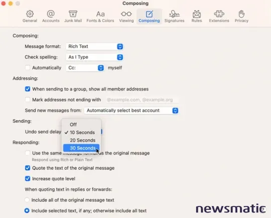 Cómo programar y cancelar el envío de correos electrónicos en macOS Ventura - Móvil | Imagen 9 Newsmatic