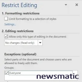 Cómo proteger el encabezado y pie de página en Microsoft Word sin proteger el cuerpo del documento - Software | Imagen 6 Newsmatic