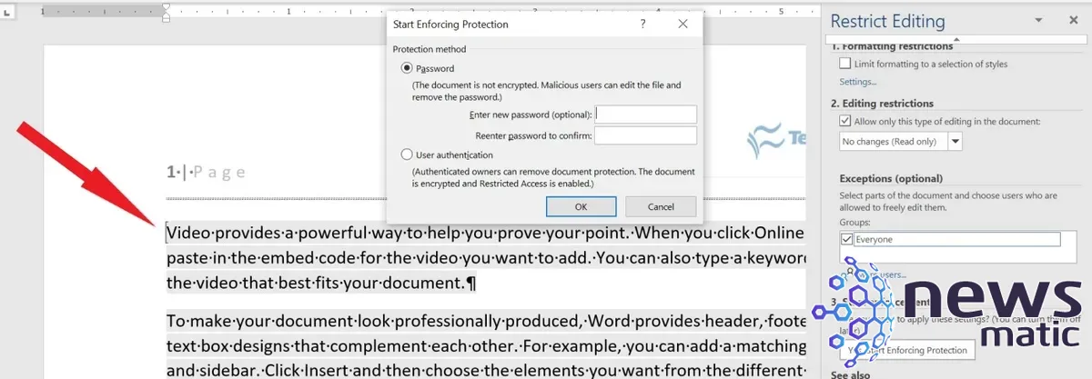 Cómo proteger el encabezado y pie de página en Microsoft Word sin proteger el cuerpo del documento - Software | Imagen 7 Newsmatic